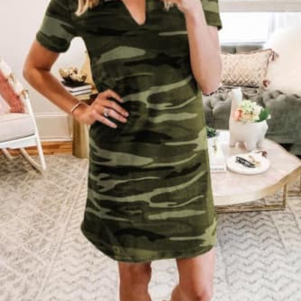 Camouflage T-Shirt Dress